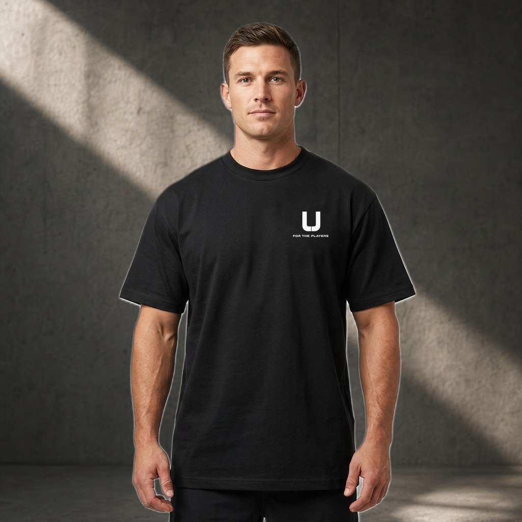 Men's Heavy Tee, view 1, Metallic gold logo